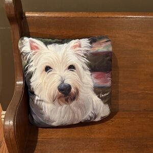 Cute Westie pillow